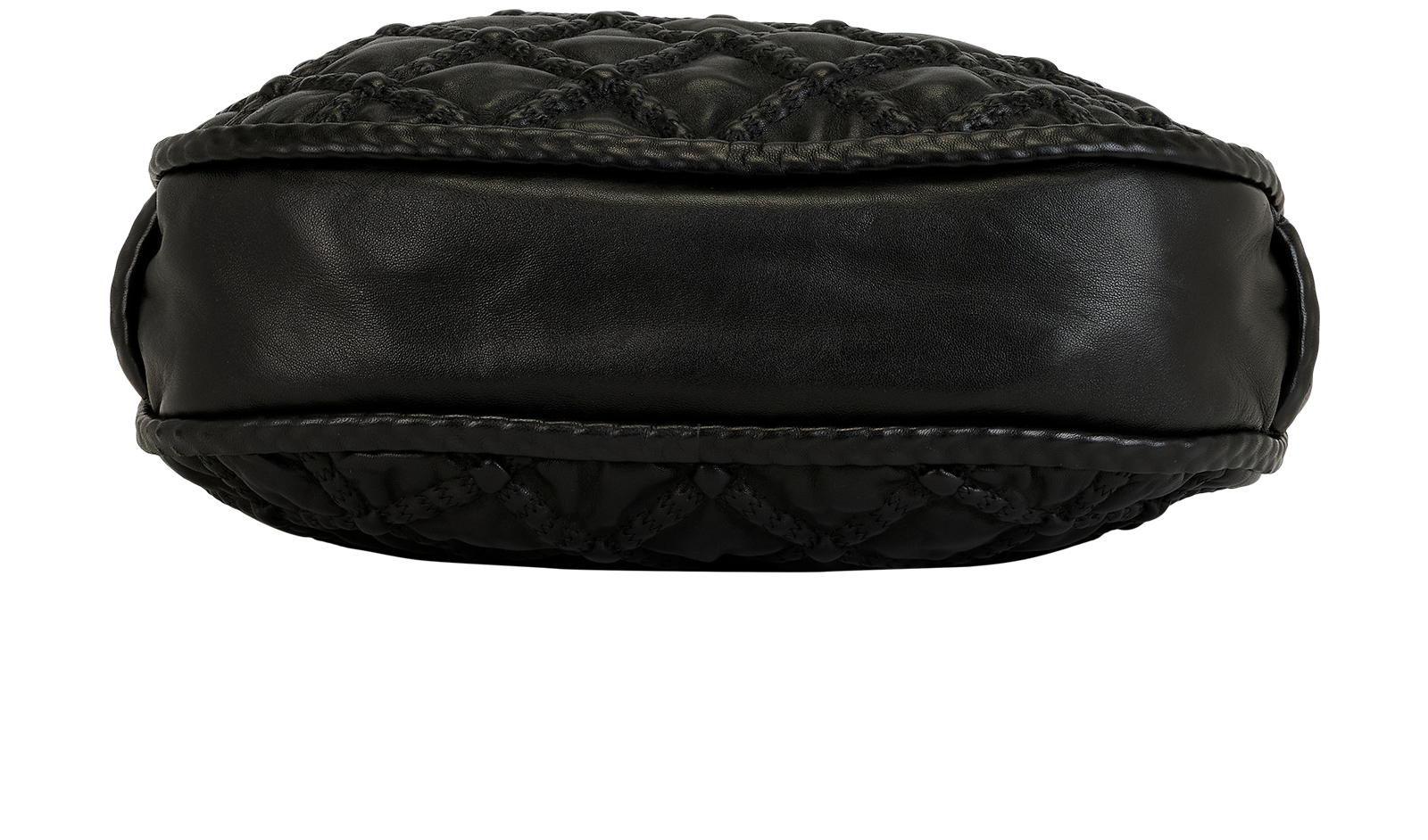 Quilted Hobo, &pound;1,200, Handbags, Black, Leather, Top view